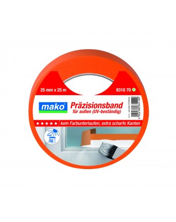 Lipni juosta lauko darbams, neoninė oranžinė PREMIUM 831070, 25 mm x 25 m